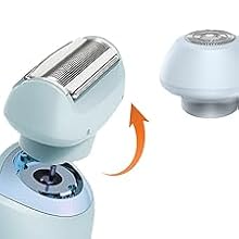 Hair Removal Device for Women 2 in 1 Electric Shaver Bikini Trimmer Face Body Legs Underarm Razor Wet Dry Portable Rechargeable