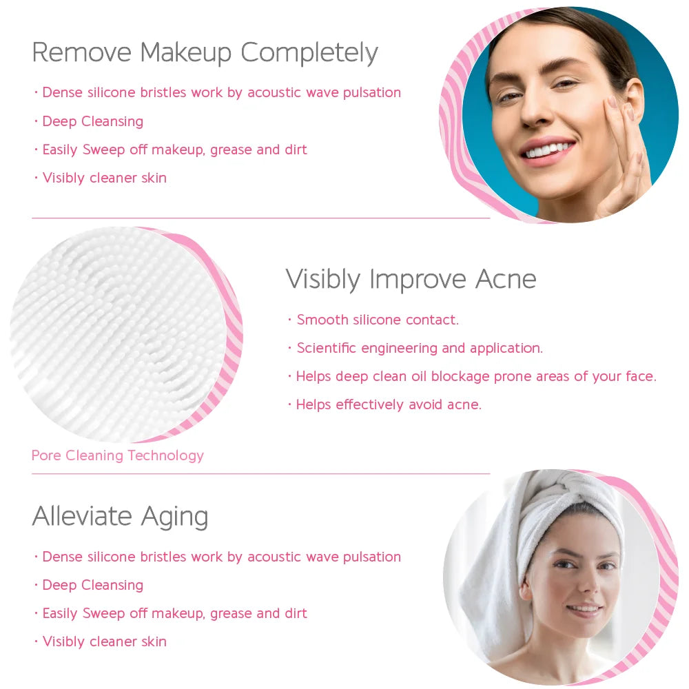 Facial Cleansing Brush Heads for Xiaomi T300/T500 SOOCAS X3 X3U X5 V1 V2 Sonic Electric Toothbrush SOOCARE Electric Brush