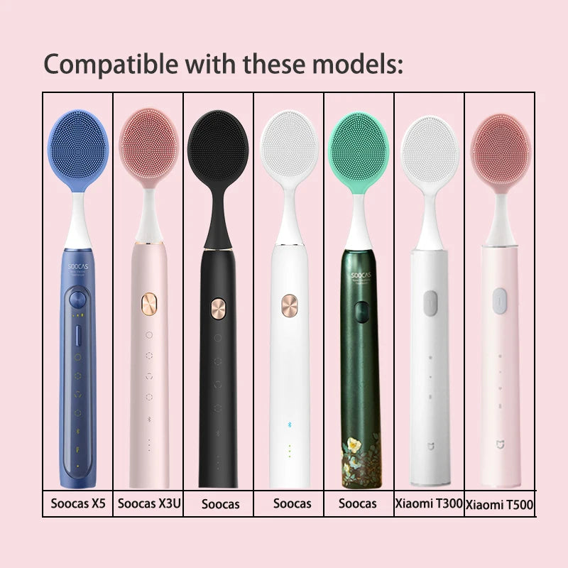 Facial Cleansing Brush Heads for Xiaomi T300/T500 SOOCAS X3 X3U X5 V1 V2 Sonic Electric Toothbrush SOOCARE Electric Brush