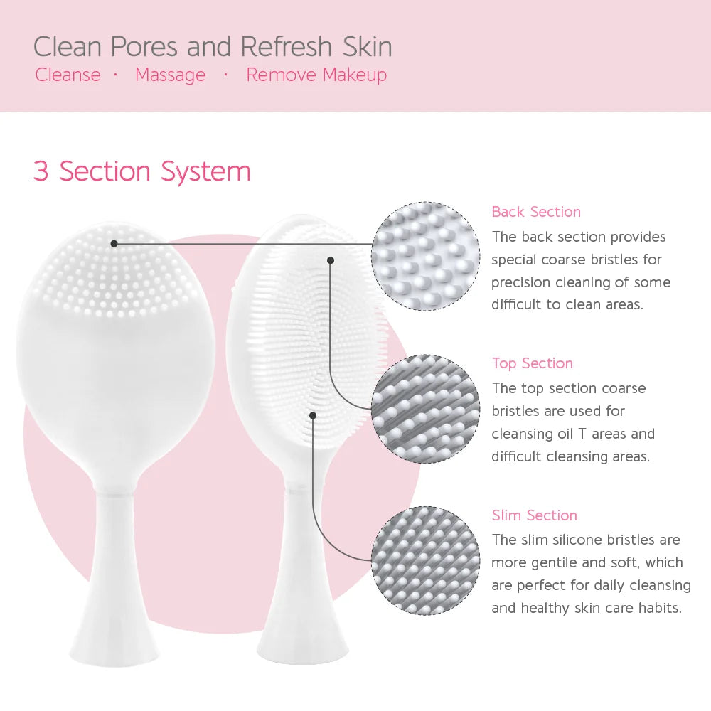 Facial Cleansing Brush Heads for Xiaomi T300/T500 SOOCAS X3 X3U X5 V1 V2 Sonic Electric Toothbrush SOOCARE Electric Brush