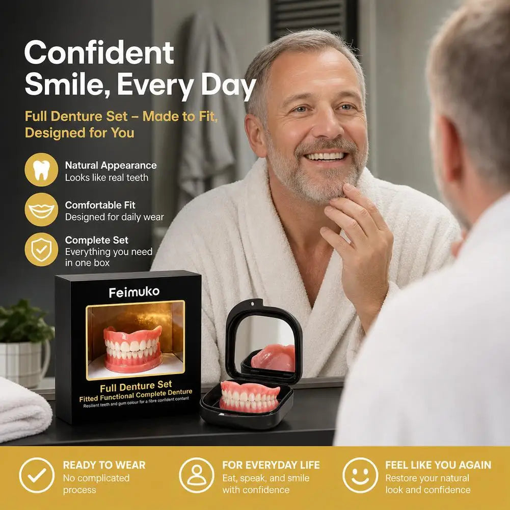 Dentures Set Teeth Beauty Set Tteeth Gap Decoration Smile Enhancement Comfortable Daily Oral Care Set