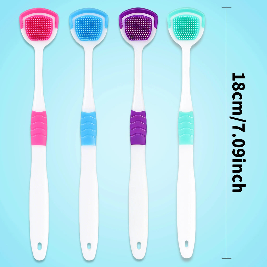 Tongue Scraper Oral Hygiene Tool Instant Fresh Breath Deep Tongue Cleaning Reusable Oral Cleaning Brush Daily Oral Care Kit