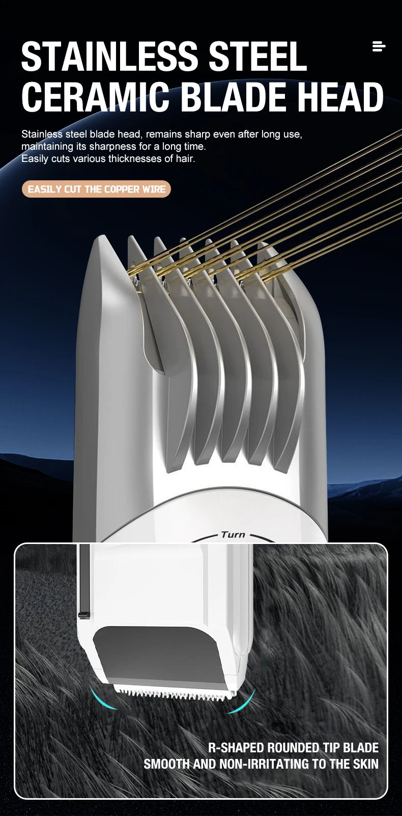 Hair Clipper, Electric Push Clipper, Household, Children's, Adult Style, Electric Push, Electric Shaver Hair Salon
