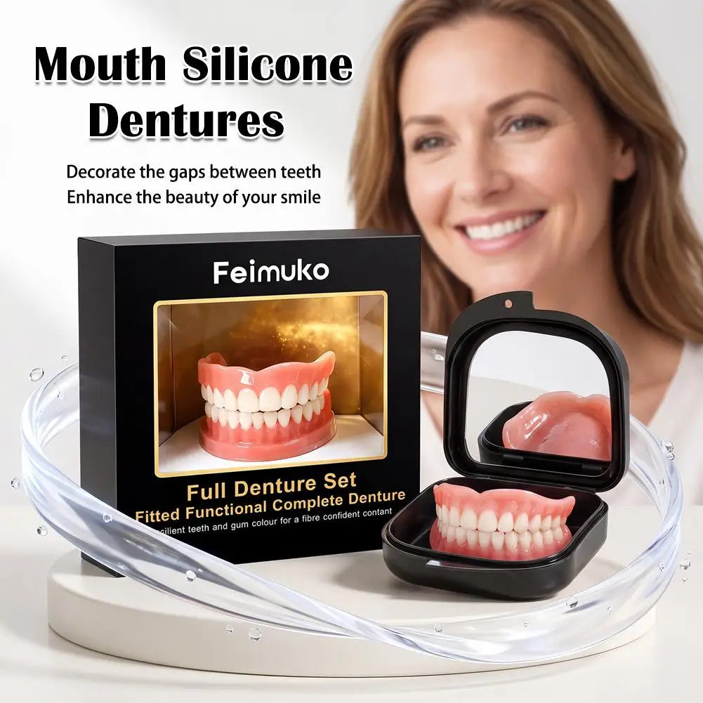 Dentures Set Teeth Beauty Set Tteeth Gap Decoration Smile Enhancement Comfortable Daily Oral Care Set