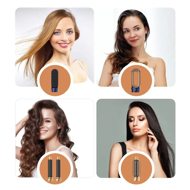 5 In 1 Multi Styler New Design Hair Dryer for Hair 5 in 1 Styler with Curling Barrel Hot Air Brush Styling Tool MultiStyler