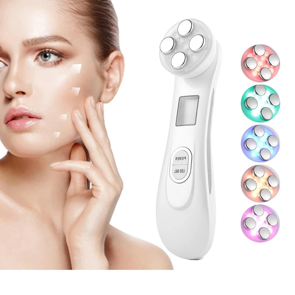 Face Lifting Machine EMS Micro-current Facial Skin Firm Massager LED Photon Rejuvenation Beauty Device