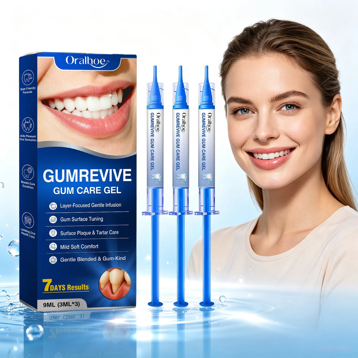 Oralhoe Gum Care Gel Strengthens Gums Soothing Formula Gentle Texture Restores Comfort Portable Design Daily Oral Hygiene Care