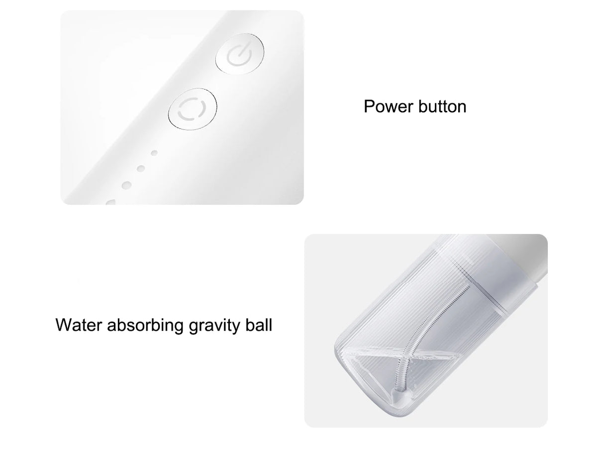 XIAOMI MIJIA F400 Portable Oral Irrigator with 4 Modes 200mL Water Tank 1700 Pulses/M Water Spray Retractable Flosser Pick Jet