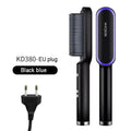 2in1 Hair Styler Straightening  Hot Comb Fast Heated Ceramic Negative Ion Curler Straightener Brush Anti-Scalding Styling Tools