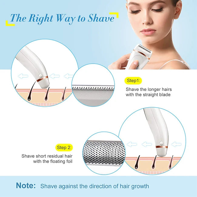 Electric Epilator Hair Remover Hair Removal Machines for Women Mini Body Face Bikini Trimmer Razor Painless Body Shaver