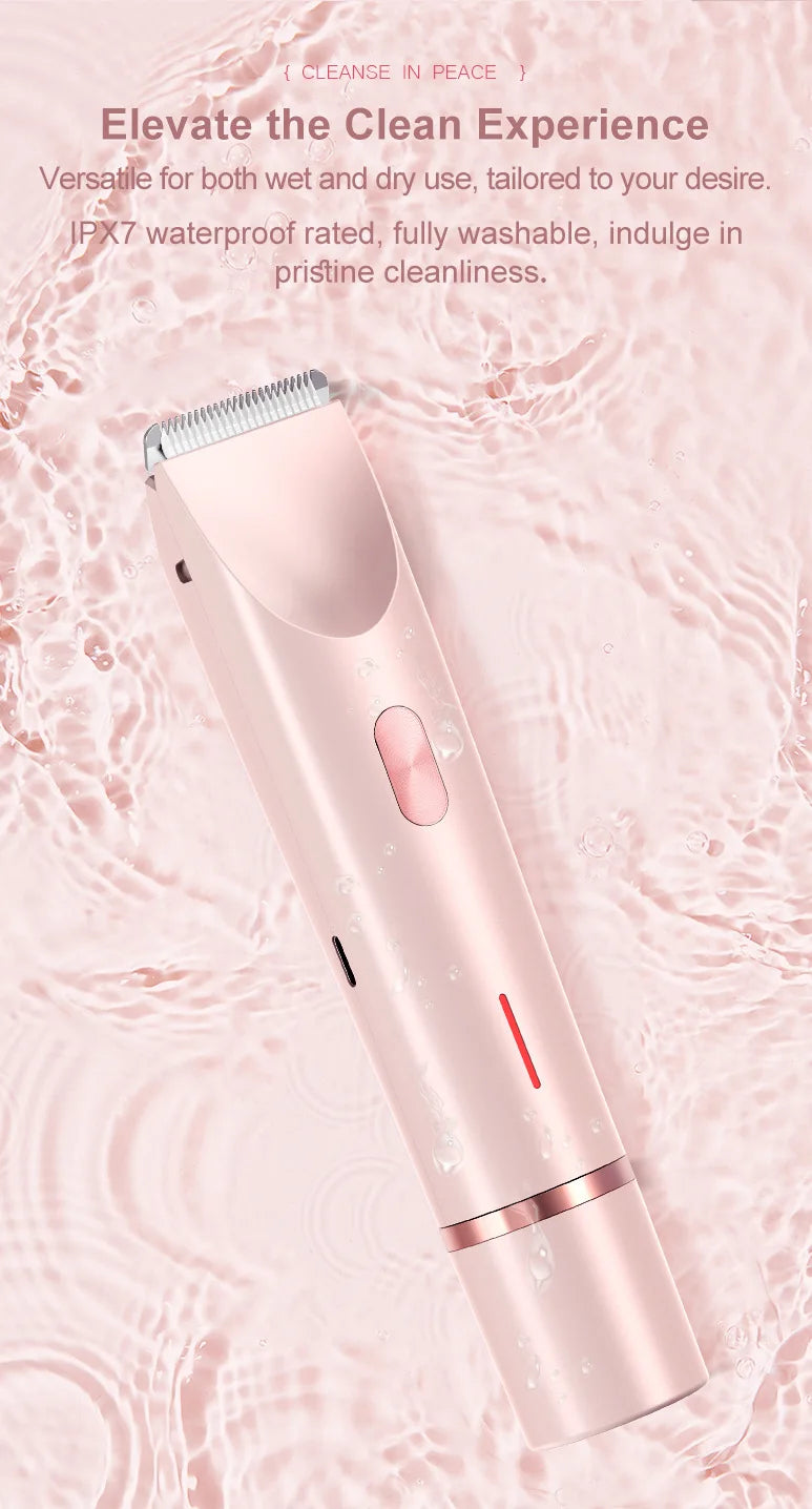 2026 Dual Head Hair Removal for Women Portable Float Blade Wet Dry Use Waterproof Painless Facial Trimmer Body Epilator ﻿