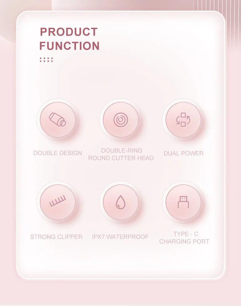 2026 Dual Head Hair Removal for Women Portable Float Blade Wet Dry Use Waterproof Painless Facial Trimmer Body Epilator ﻿