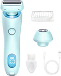 Hair Removal Device for Women 2 in 1 Electric Shaver Bikini Trimmer Face Body Legs Underarm Razor Wet Dry Portable Rechargeable