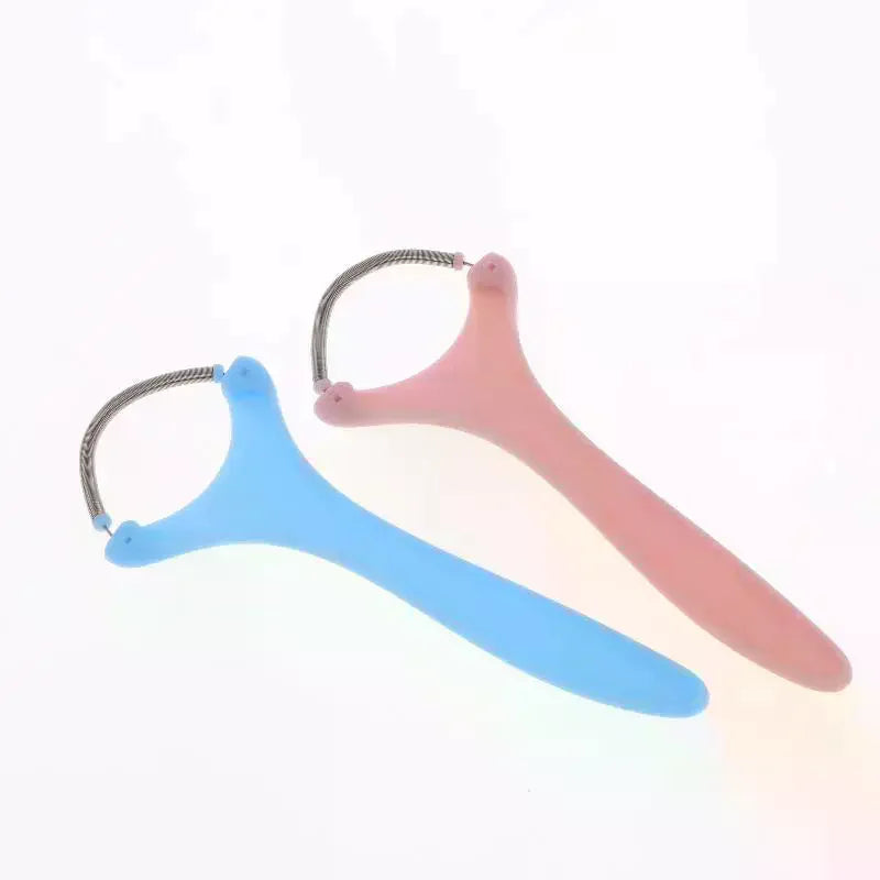 Facial Hair Remover Manual Spring Design Portable Lightweight Face Hair Removal Tool Longer Lasting Soft Skin Threading Epilator