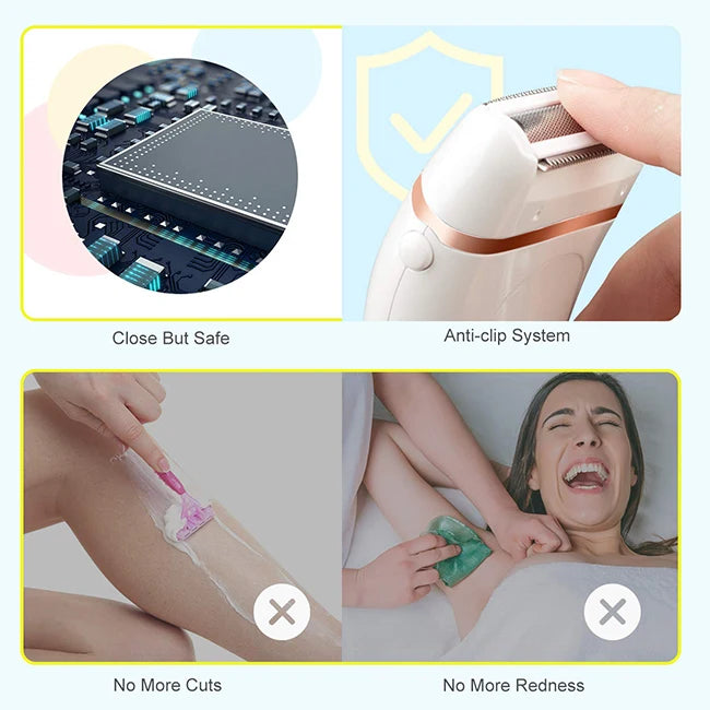 Electric Epilator Hair Remover Hair Removal Machines for Women Mini Body Face Bikini Trimmer Razor Painless Body Shaver