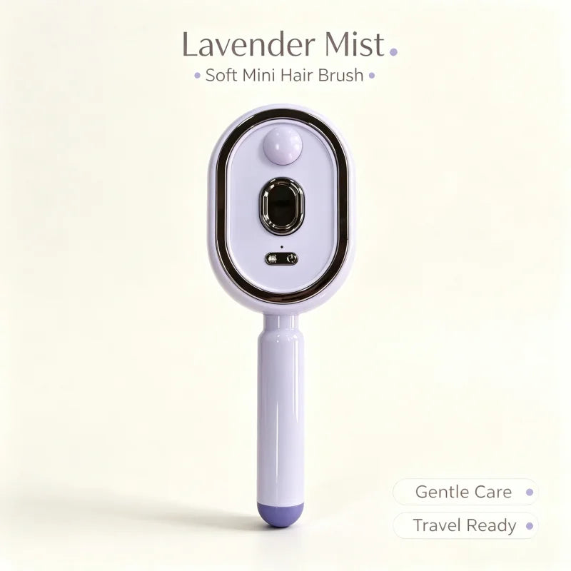 Electric Hairbrush, Straightener, Styler – Wet Use with Water Spray, Rechargeable for Both Long & Short Hairs, Smooth Finish