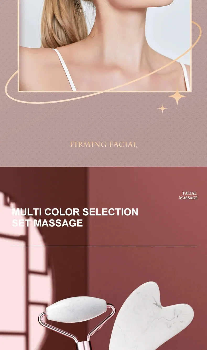 Facial Massage Roller Scraping Plate Scraping Board Face Neck Eye Muscle Relaxation Roller Beauty Skincare Health Care Tools
