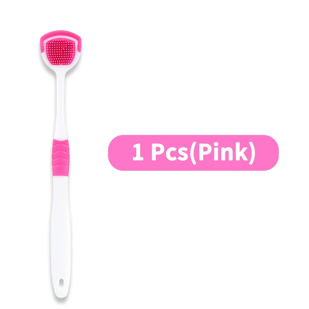 Tongue Scraper Oral Hygiene Tool Instant Fresh Breath Deep Tongue Cleaning Reusable Oral Cleaning Brush Daily Oral Care Kit