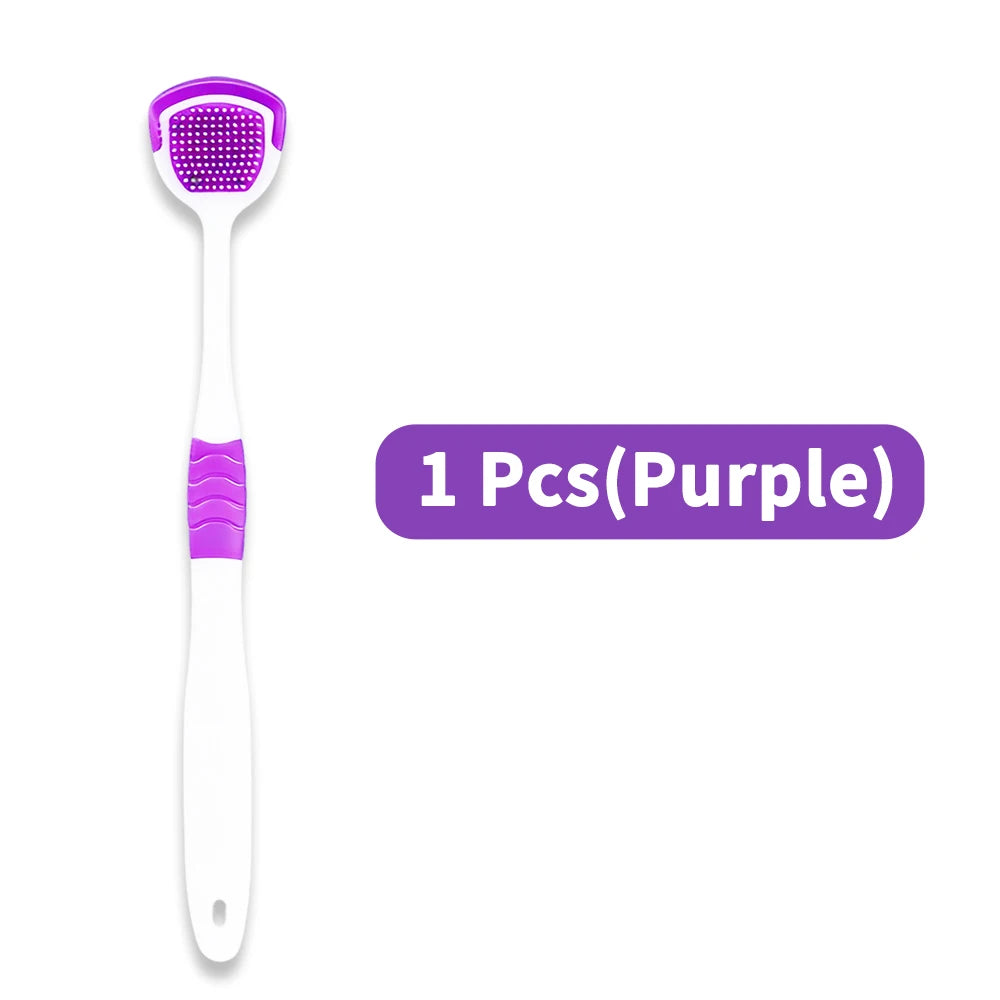 Tongue Scraper Oral Hygiene Tool Instant Fresh Breath Deep Tongue Cleaning Reusable Oral Cleaning Brush Daily Oral Care Kit