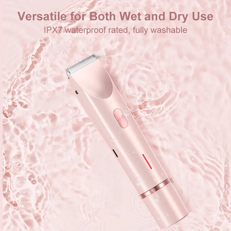 2026 Dual Head Hair Removal for Women Portable Float Blade Wet Dry Use Waterproof Painless Facial Trimmer Body Epilator ﻿
