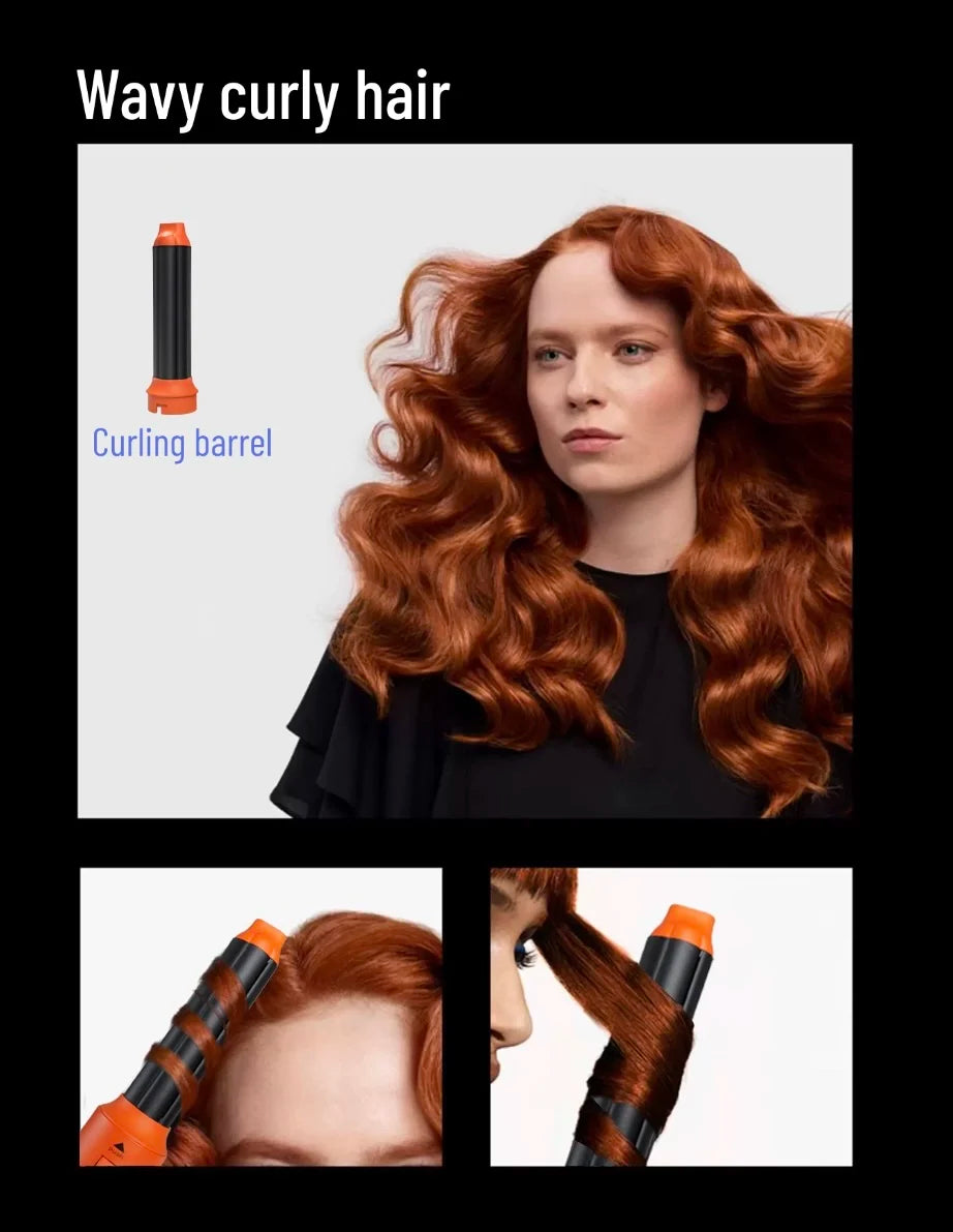 6 In 1 Hair Styler New Curl Hair Dryer For Hair 6 in 1 Hair Styler With Curling Barrel Hot Air Brush Styling Tool MultiStyler