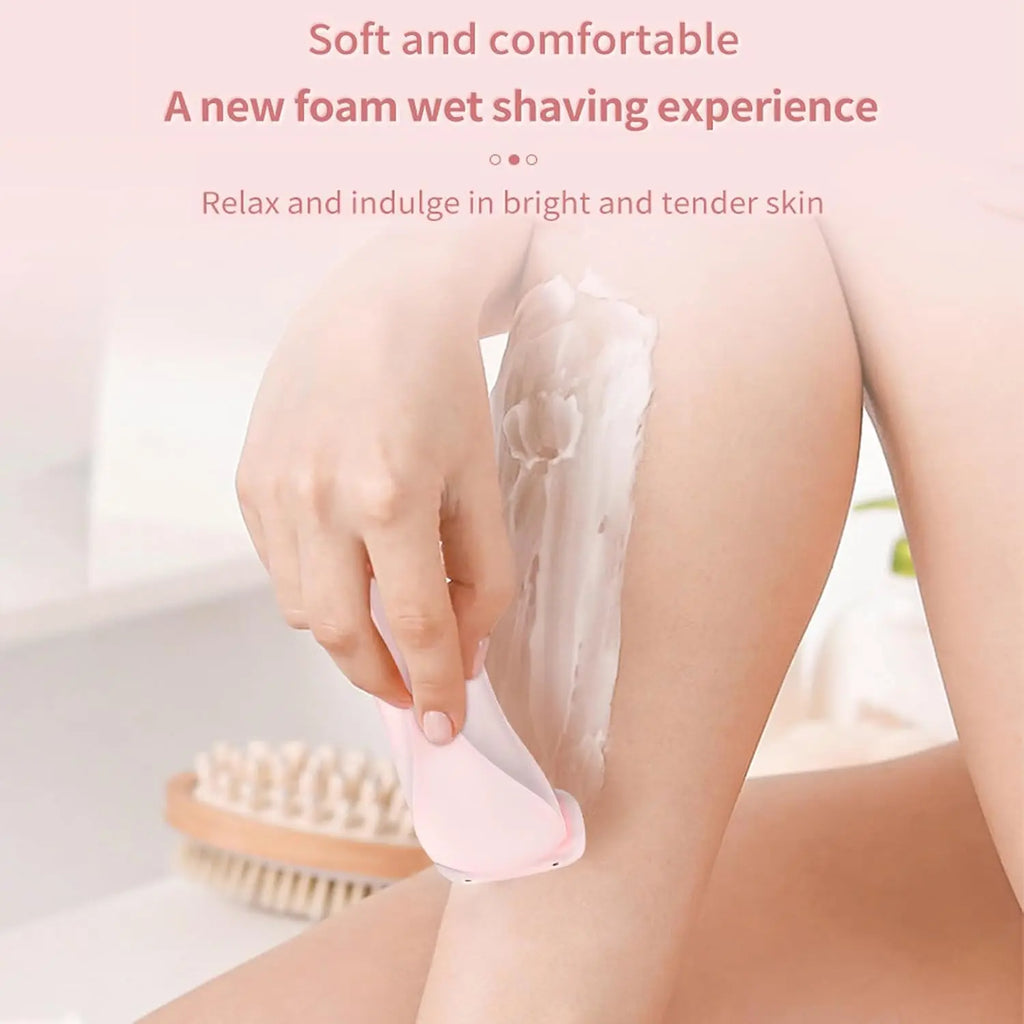Hair Removal Device for Women 2 in 1 Electric Shaver Bikini Trimmer Face Body Legs Underarm Razor Wet Dry Portable Rechargeable