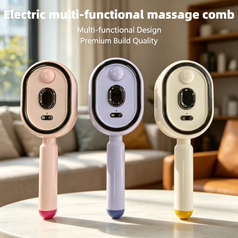 Electric Hairbrush, Straightener, Styler – Wet Use with Water Spray, Rechargeable for Both Long & Short Hairs, Smooth Finish