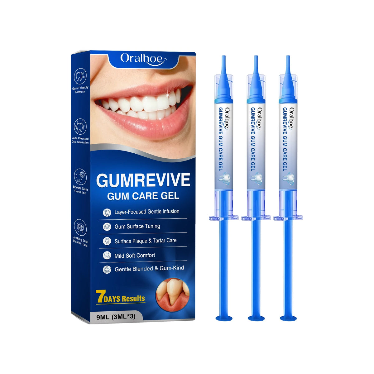 Oralhoe Gum Care Gel Strengthens Gums Soothing Formula Gentle Texture Restores Comfort Portable Design Daily Oral Hygiene Care