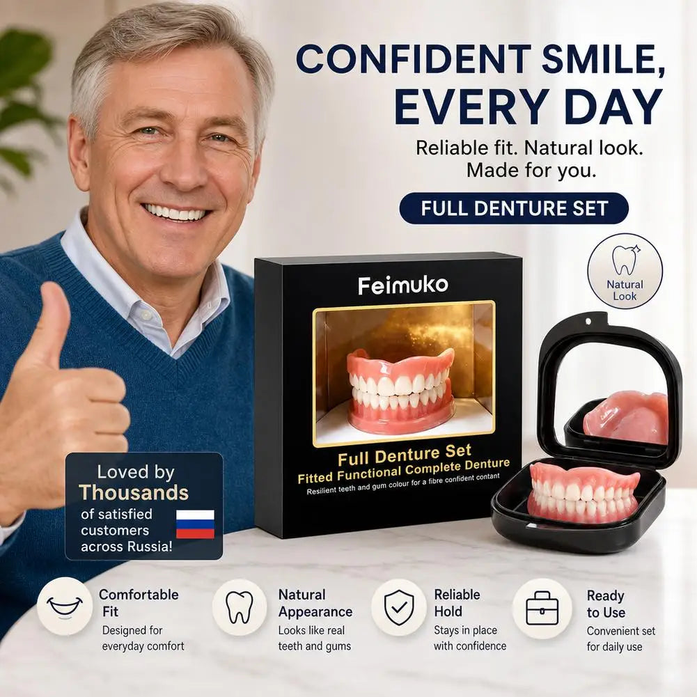 Dentures Set Teeth Beauty Set Tteeth Gap Decoration Smile Enhancement Comfortable Daily Oral Care Set
