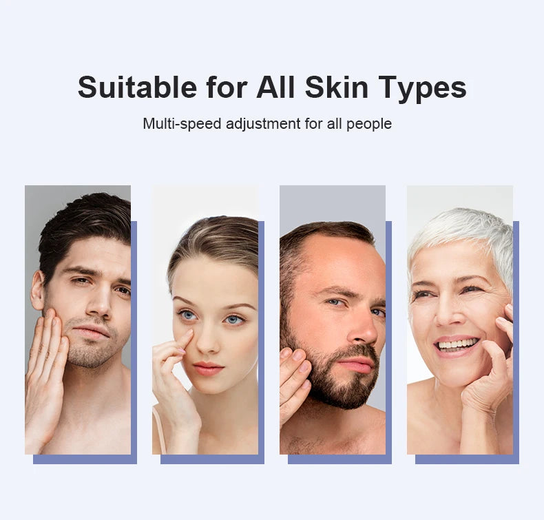 Facial Cleansing Brush Face Scrubber : Silicone Waterproof Rechargeable Face Wash Brush, 5 Cleansing Modes, Electric Deep Cleani