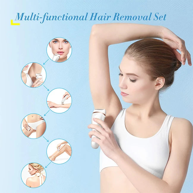 Electric Epilator Hair Remover Hair Removal Machines for Women Mini Body Face Bikini Trimmer Razor Painless Body Shaver