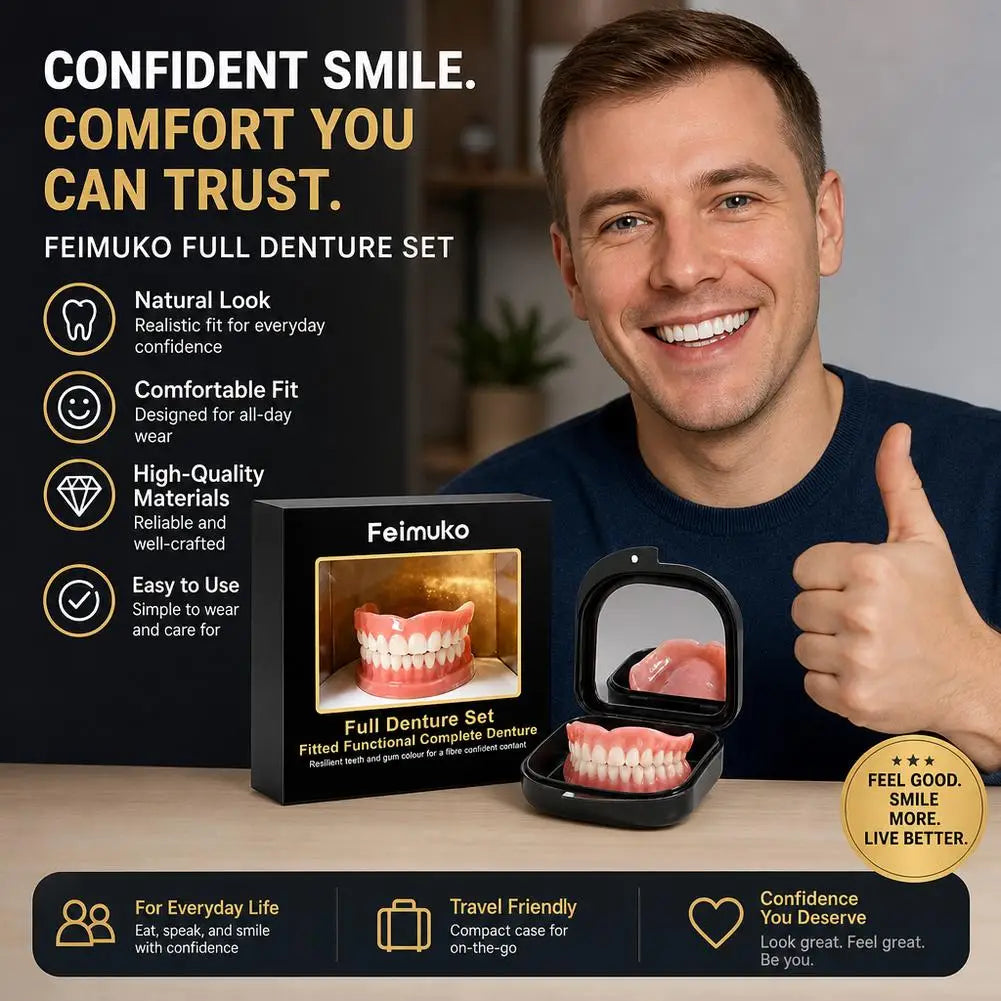 Dentures Set Teeth Beauty Set Tteeth Gap Decoration Smile Enhancement Comfortable Daily Oral Care Set