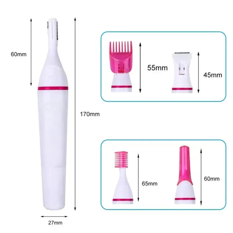 5 In 1 Set Women Epilator Female Eyebrow Trimmer Lady Shaver Hair Removal Shaver Machine Face Depilador Bikini Depilatory Tool