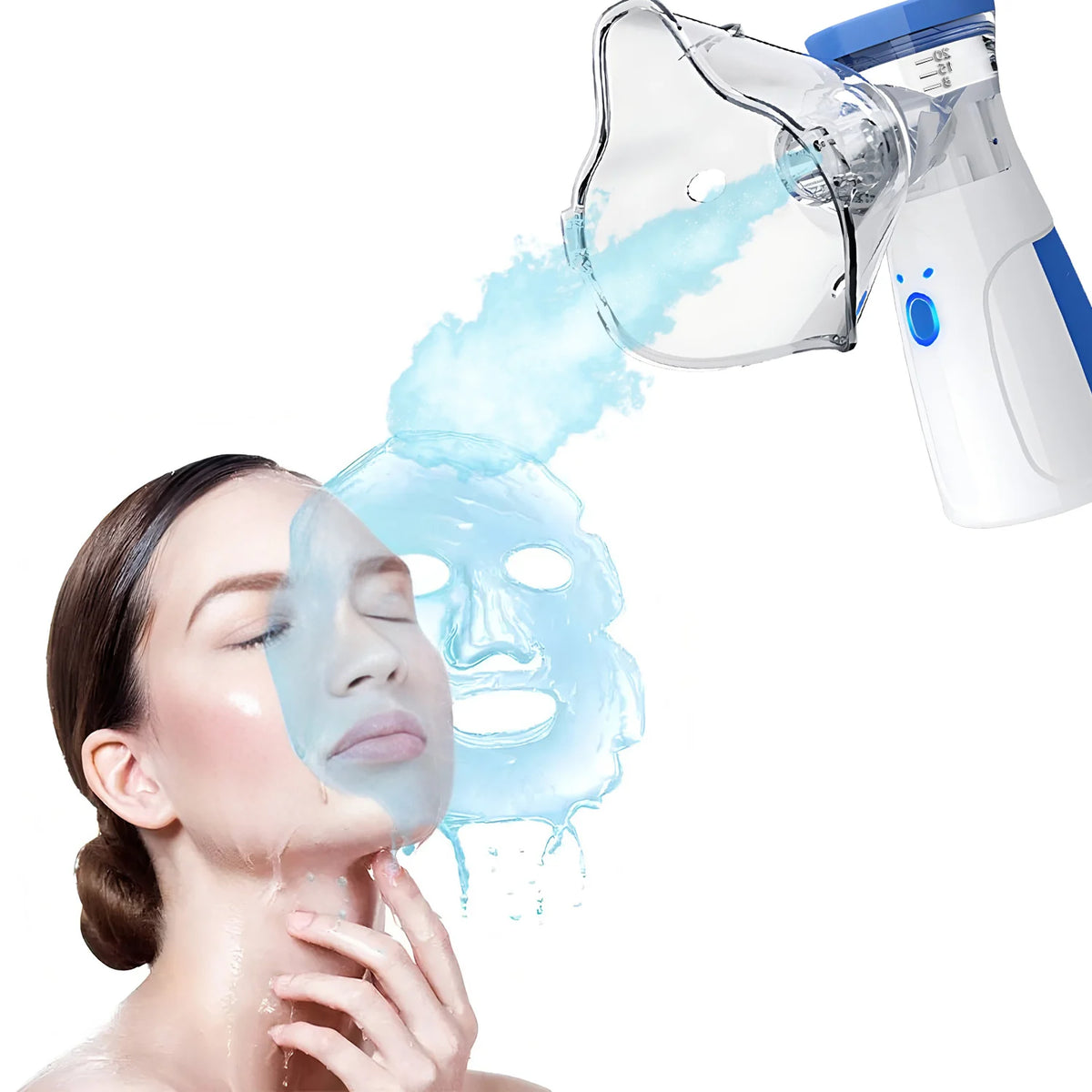 Facial Steamer Nano Ionic Hot Mist Face Steamer Home Sauna SPA Face Humidifier Atomizer for Women Men Moisturizing Unclogs Pores