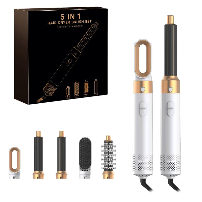 5 In 1 Multi Styler New Design Hair Dryer for Hair 5 in 1 Styler with Curling Barrel Hot Air Brush Styling Tool MultiStyler