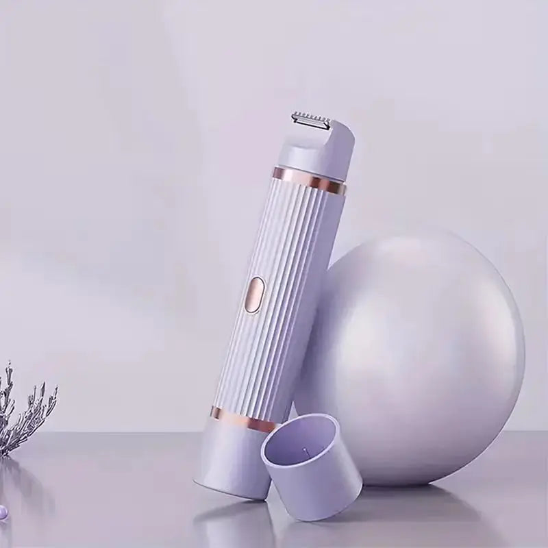 Electric Shaver, Portable Hair Removal Device, Rechargeable Electric Shaver, Painless 2-in-1 Dual Head Shaver