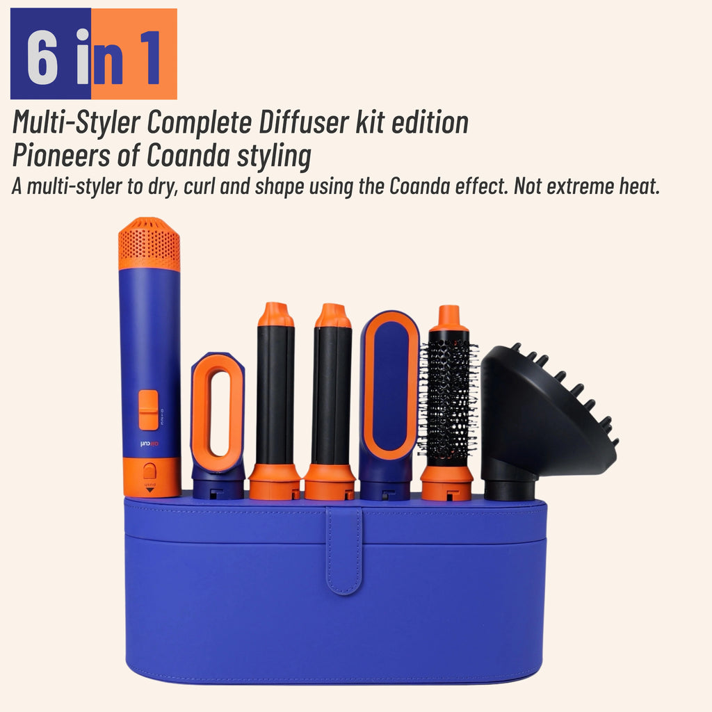 6 In 1 Hair Styler New Curl Hair Dryer For Hair 6 in 1 Hair Styler With Curling Barrel Hot Air Brush Styling Tool MultiStyler